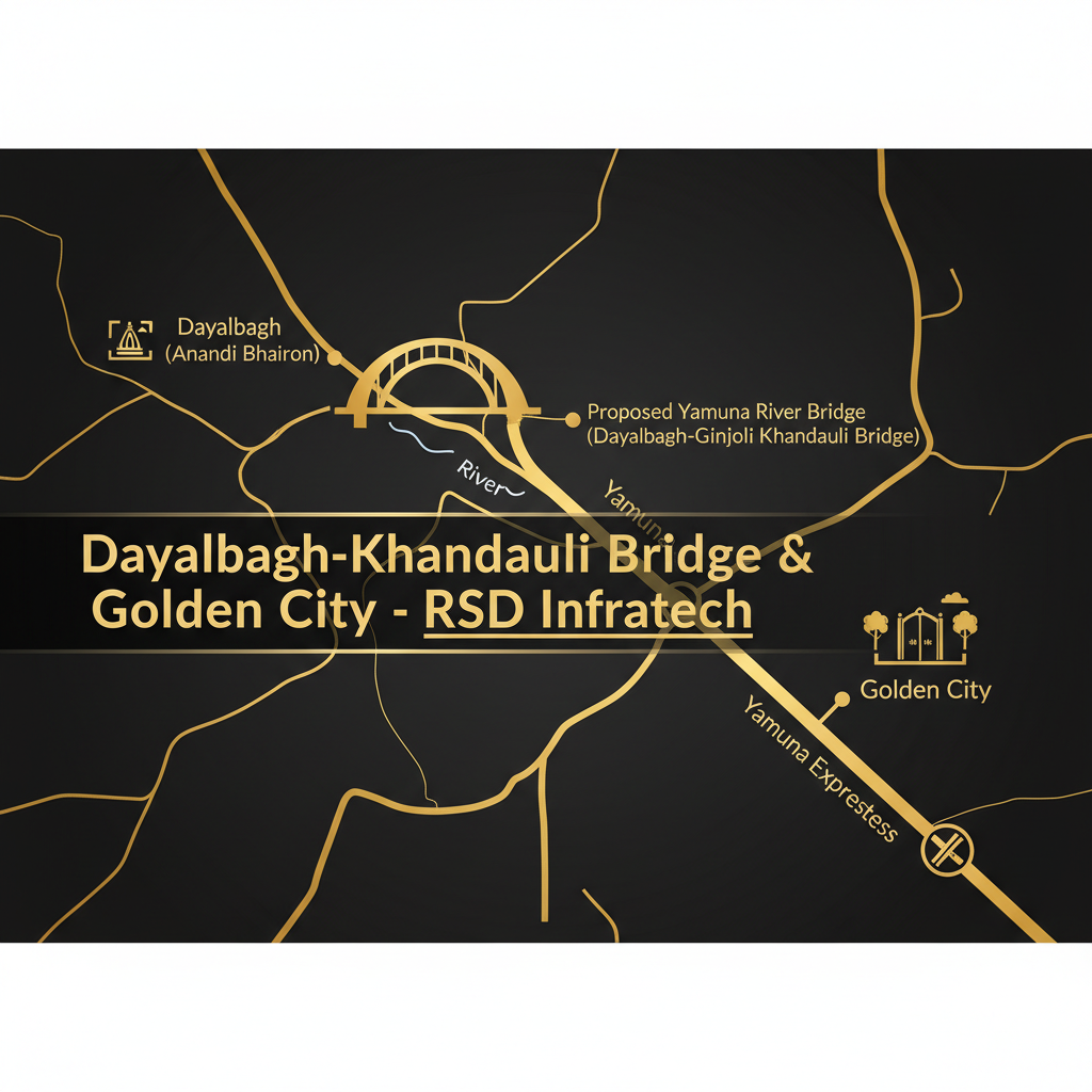 Golden City Yamuna Expressway near proposed Dayalbagh Khandauli bridge - RSD Infratech